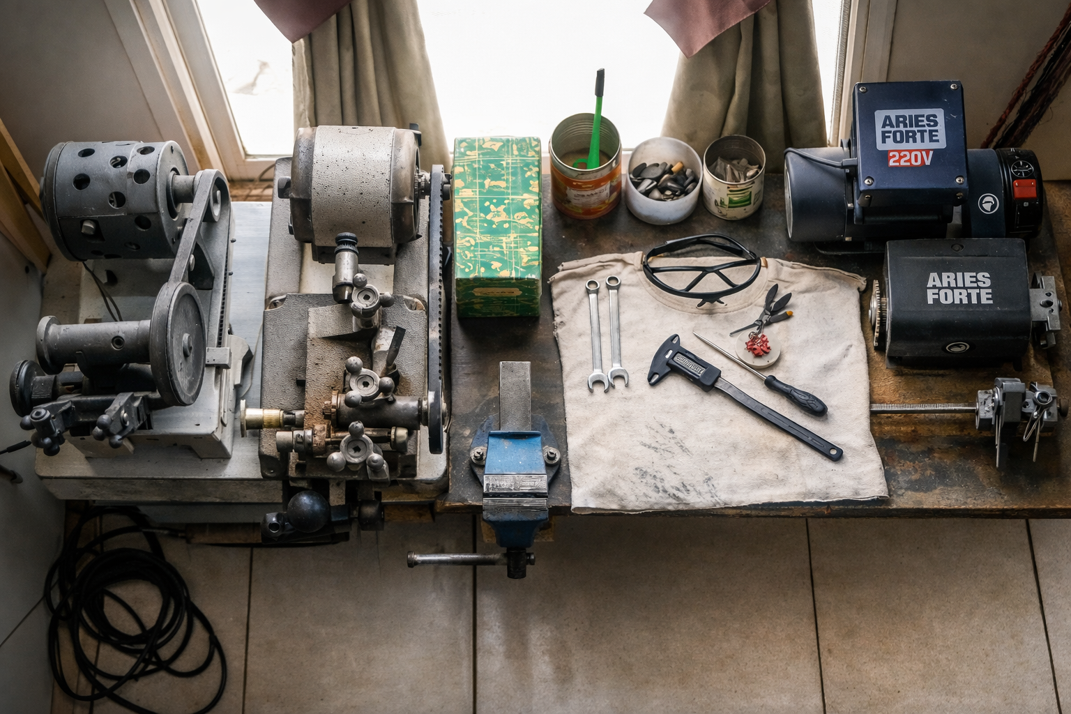 Mujer cerrajera trabajando en máquina duplicadora en Balsa Las Perlas